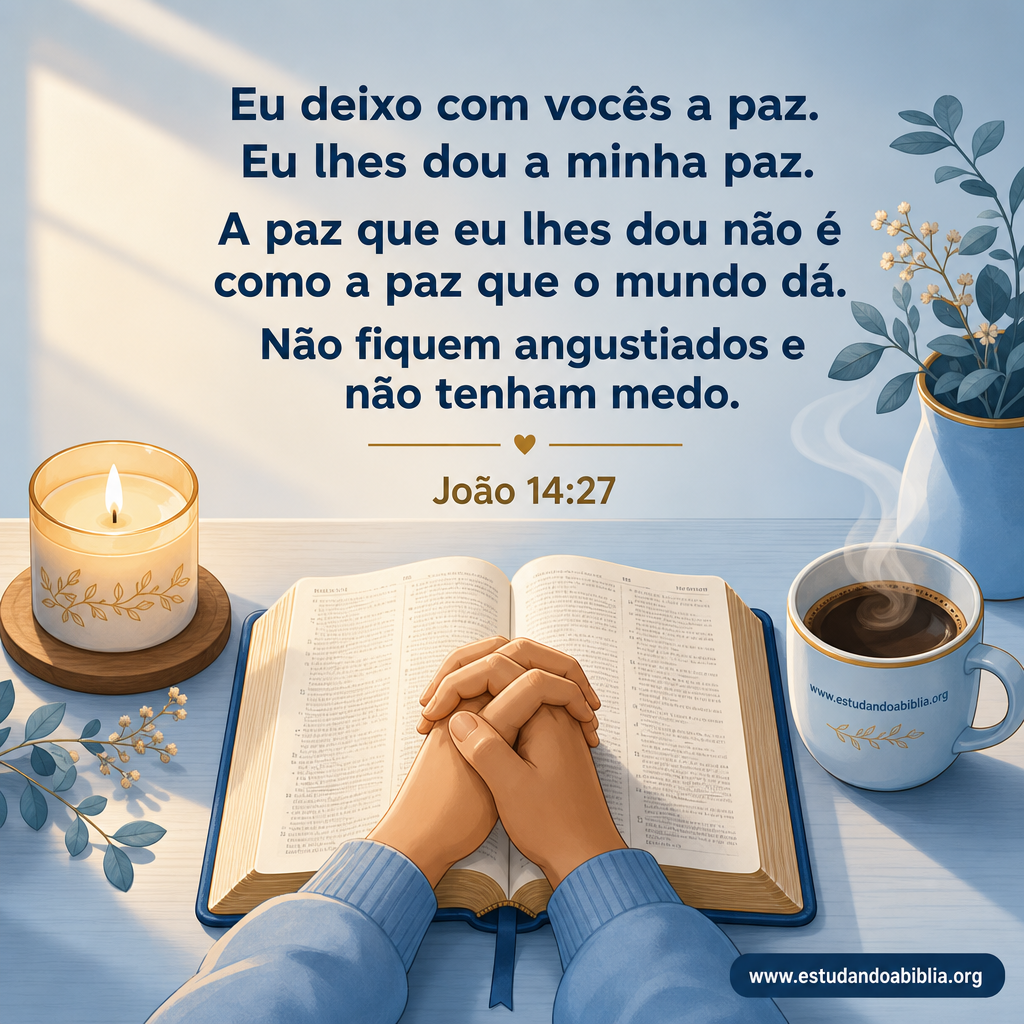 Versículo bíblico do dia - João 14:27