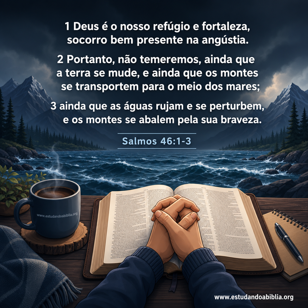 Versículo bíblico do dia - Salmos 46:1-3
