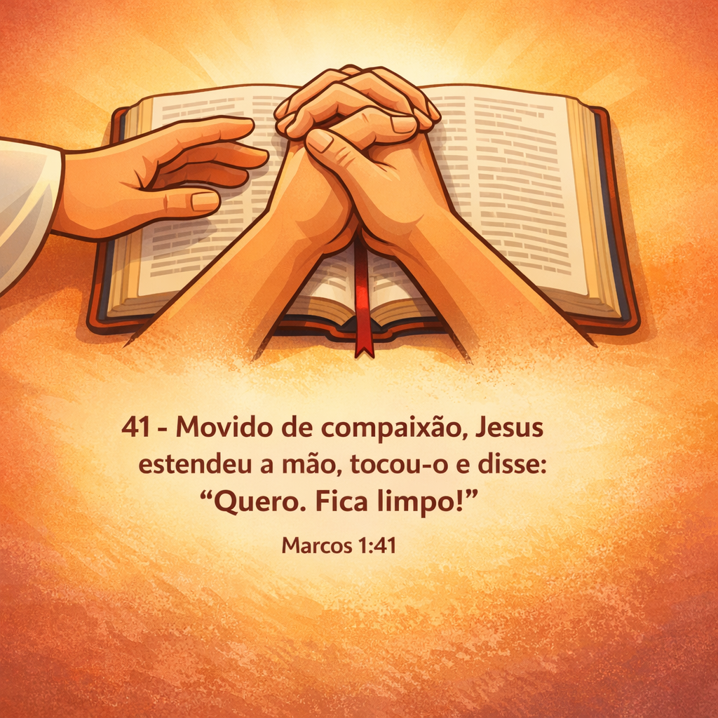 Versículo bíblico do dia - Marcos 1:41