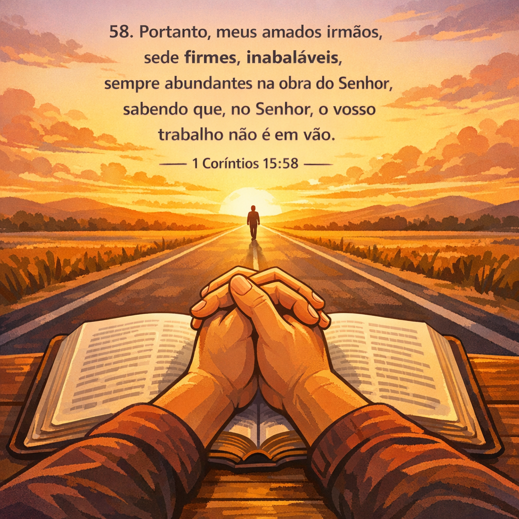 Versículo bíblico do dia - 1 Coríntios 15:58