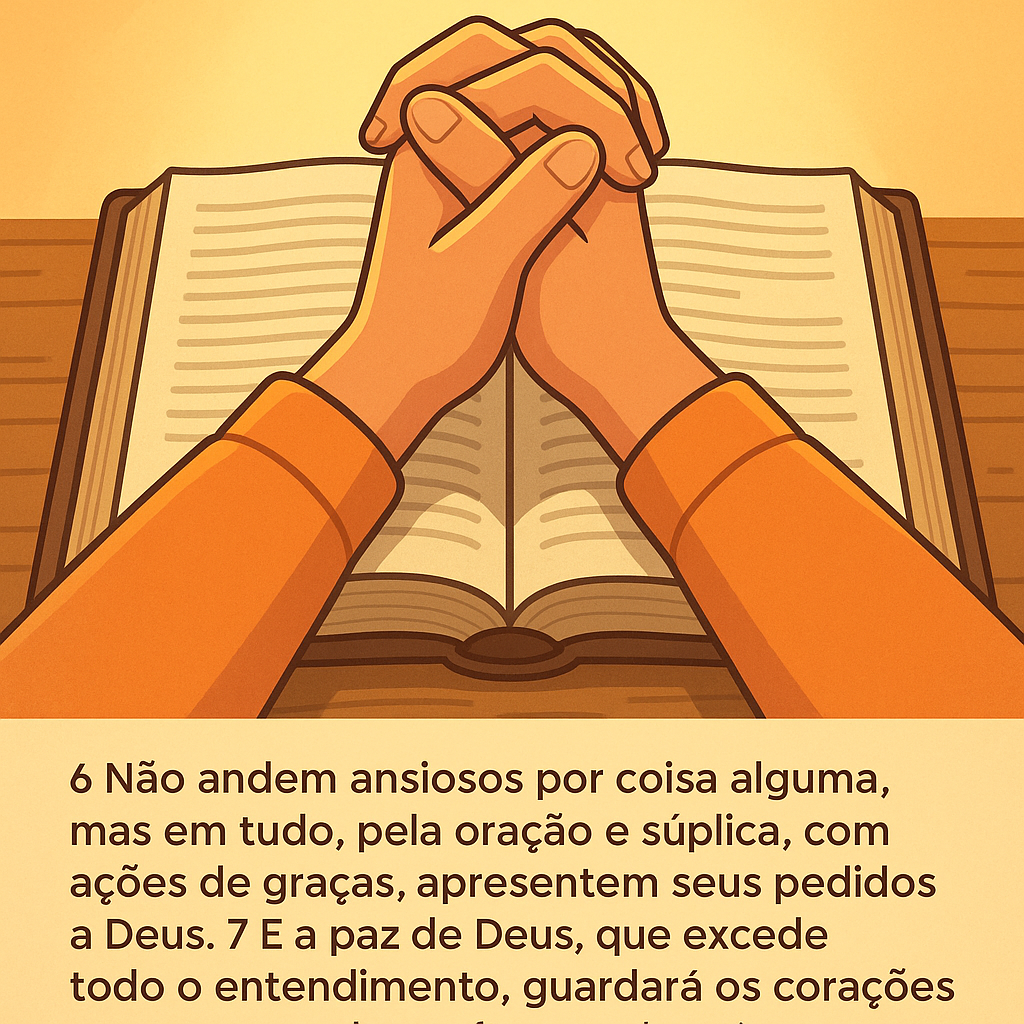 Versículo bíblico do dia - Filipenses 4:6-7