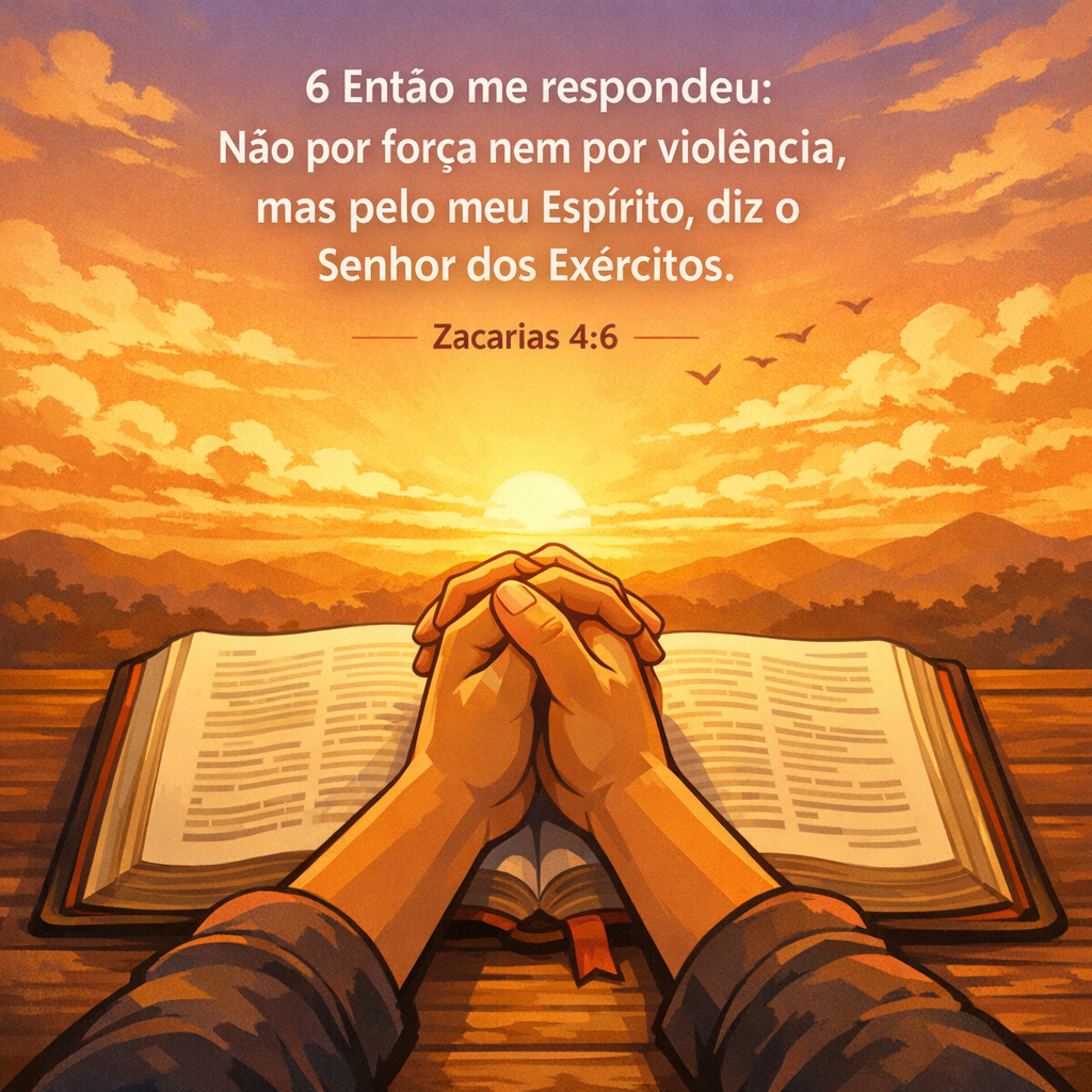 Versículo bíblico do dia - Zacarias 4:6