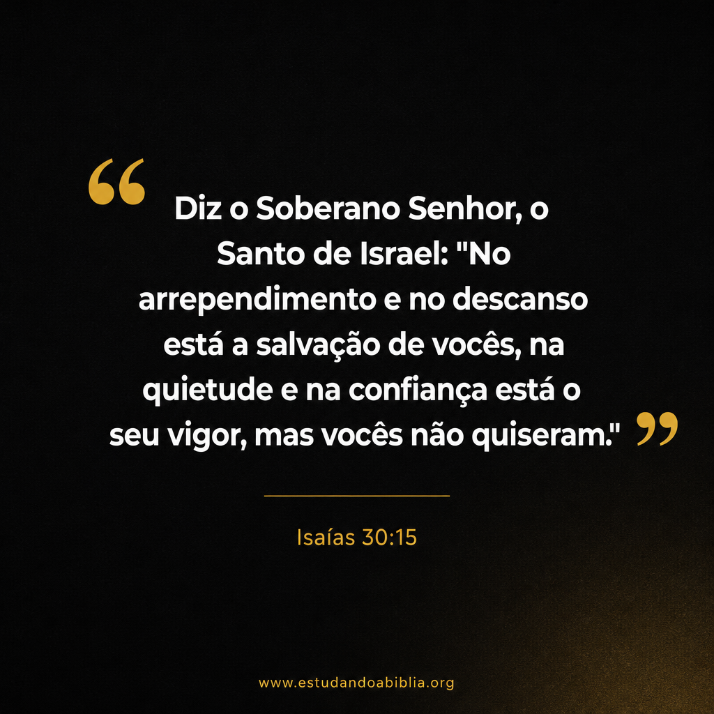 Isaías 30:15