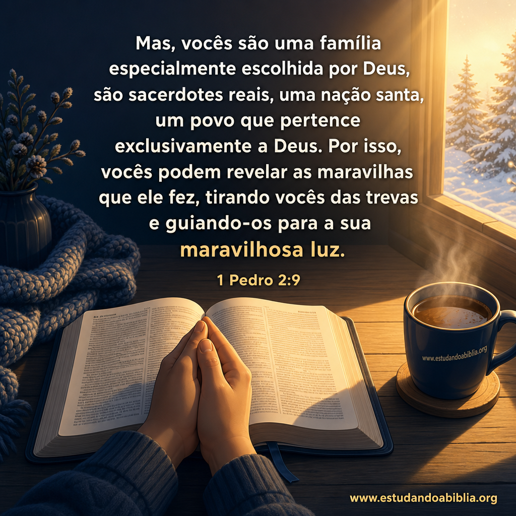 Versículo bíblico do dia - 1 Pedro 2:9