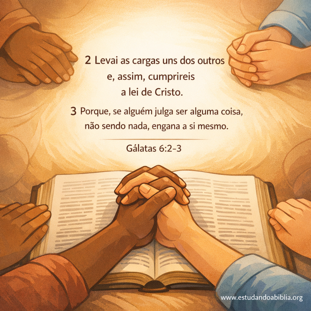 Versículo bíblico do dia - Gálatas 6:2-3