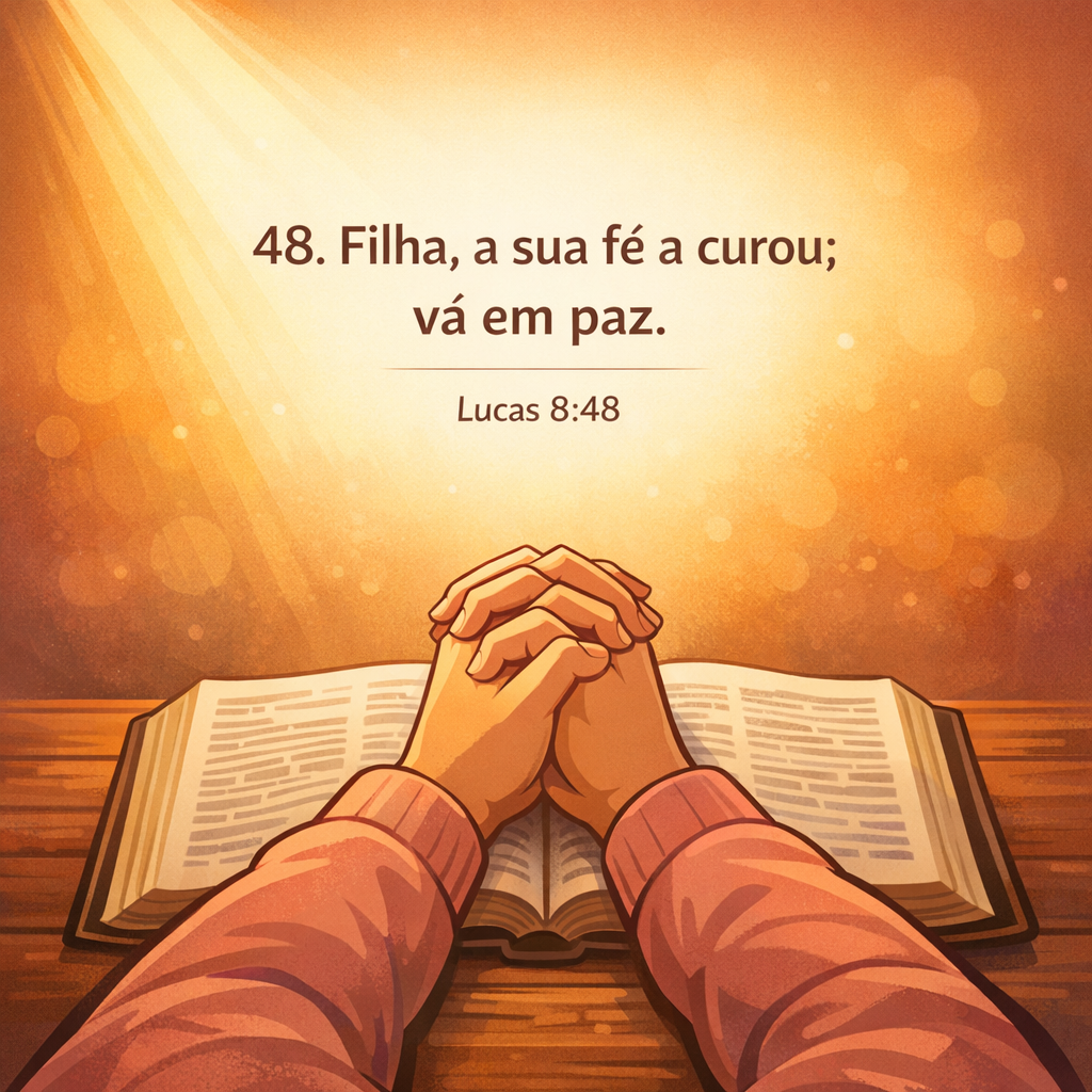 Versículo bíblico do dia - Lucas 8:48