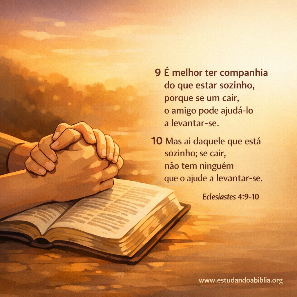 Versículo bíblico do dia - Eclesiastes 4:9-10