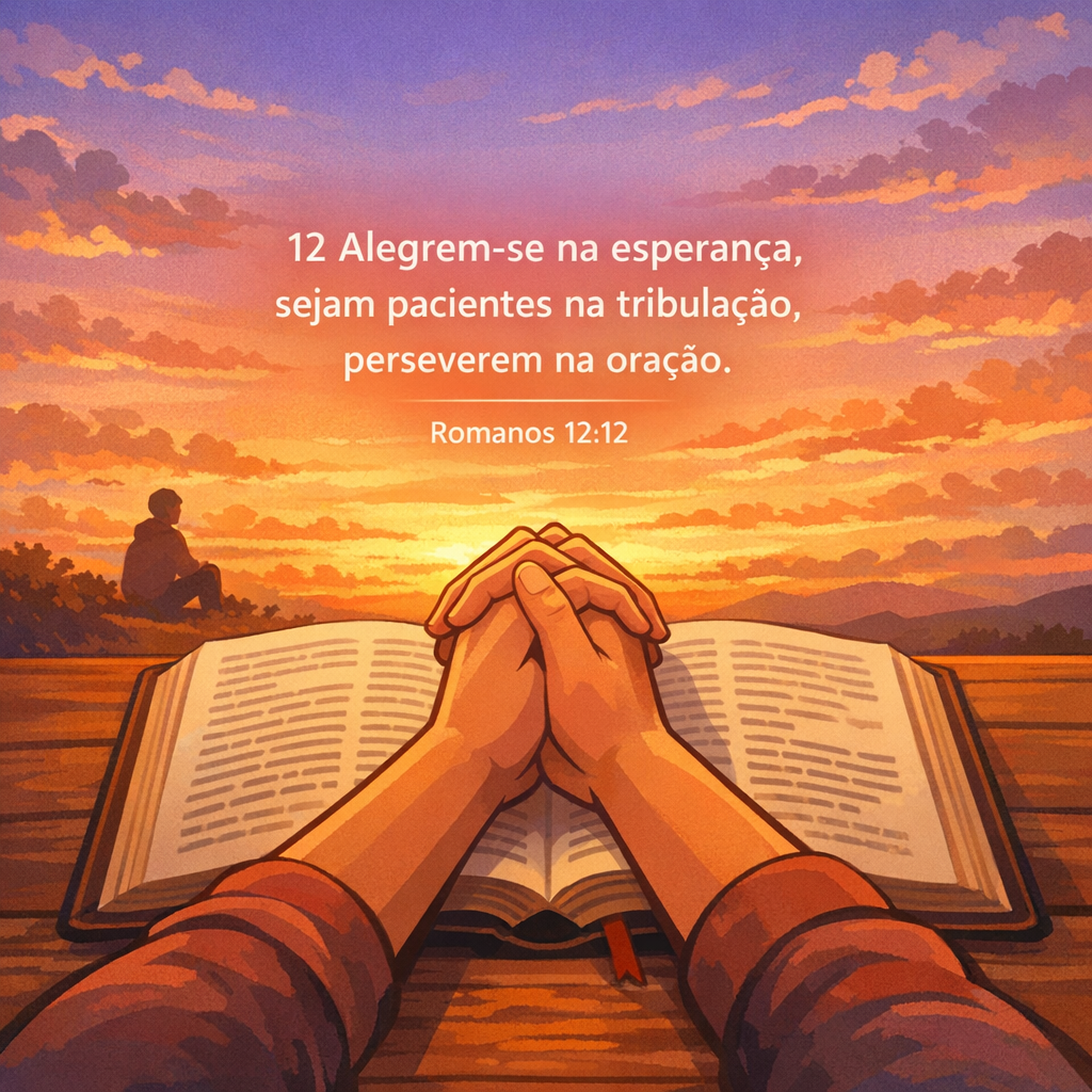 Versículo bíblico do dia - Romanos 12:12