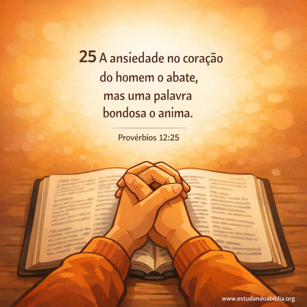 Versículo bíblico do dia - Provérbios 12:25