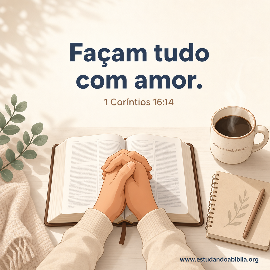 Versículo bíblico do dia - 1 Coríntios 16:14