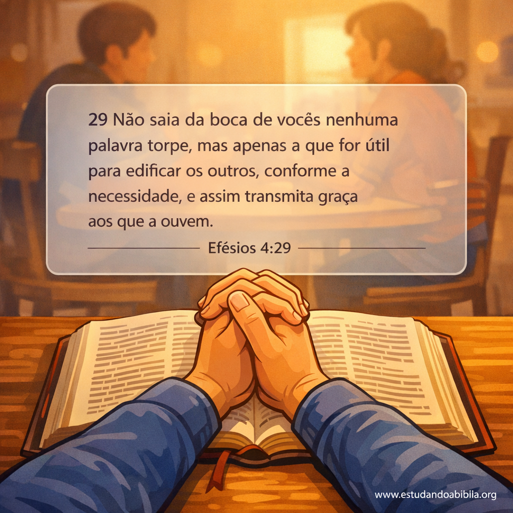 Versículo bíblico do dia - Efésios 4:29