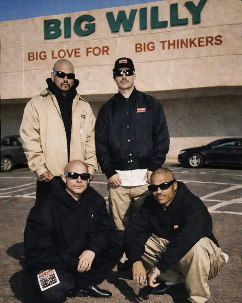 Willy Chavarria debuts BIG WILLY, a workwear collection featuring chinos, work shirts, bomber jackets, and coach jackets at accessible prices, available exclusively on the brand's website.