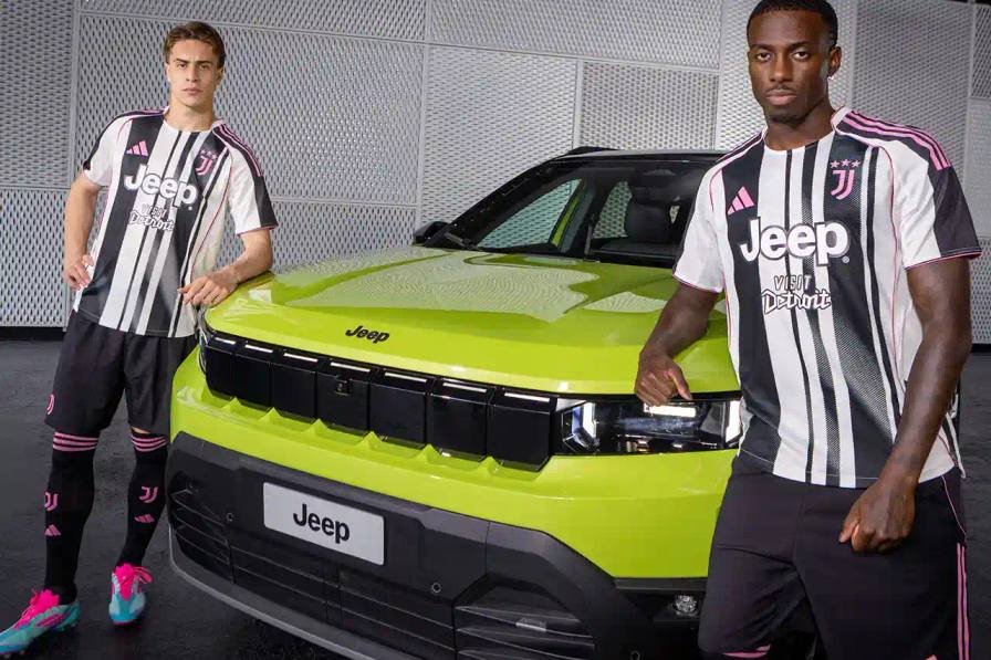 JEEP RETURNS AS JUVENTUS OFFICIAL SPONSOR image reports on the renewed sponsorship agreement between automotive manufacturer Jeep and Italian football club Juventus. The partnership covers multiple teams including the men's first team, women's squad, and Next Gen team for the 2025 season. The collaboration originally began in 2012 and has now reached its fourteenth year, during which Juventus has won 33 titles while Jeep has expanded its European market presence. The article provides factual information about the partnership renewal without promotional language, making it accessible to readers seeking straightforward news coverage about this sports sponsorship development.
