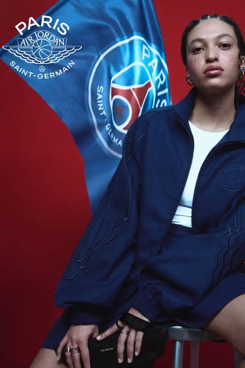 PSG players wearing the new Jordan Wings x PSG fourth kit, featuring the Wings logo on the chest with Jumpman and PSG emblems