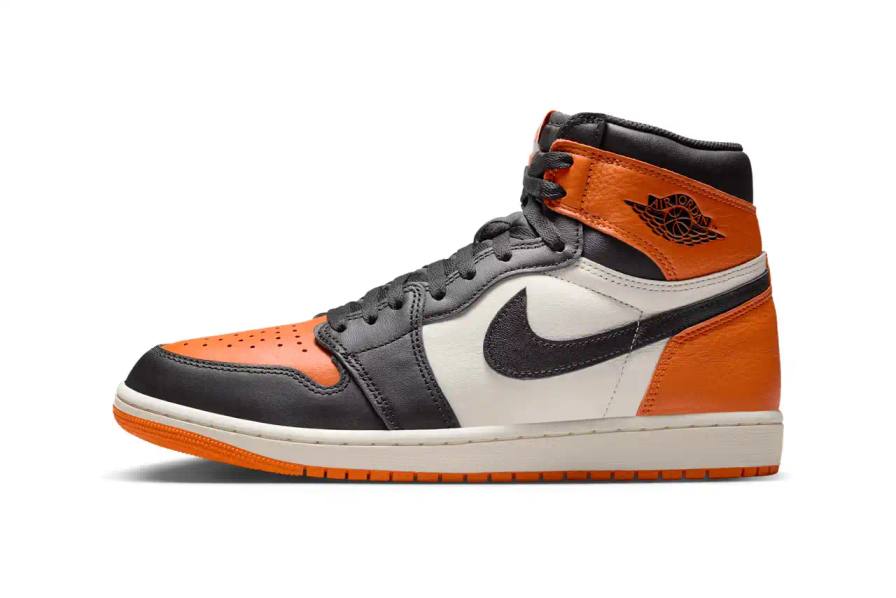 image of the re-release of the Air Jordan 1 High OG "Shattered Backboard" sneaker. The content includes release details, pricing information, historical context about Michael Jordan's backboard-breaking dunk in 1985, and market analysis. Key information is presented in bullet points at the beginning, followed by detailed paragraphs covering the sneaker's specifications, release timeline changes, cultural significance, and availability through Nike SNKRS and select retailers.