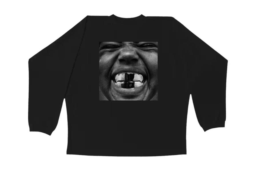 Ye Black long-sleeve t-shirt featuring Daidō Moriyama's monochromatic album artwork for Ye's 'Bully' album