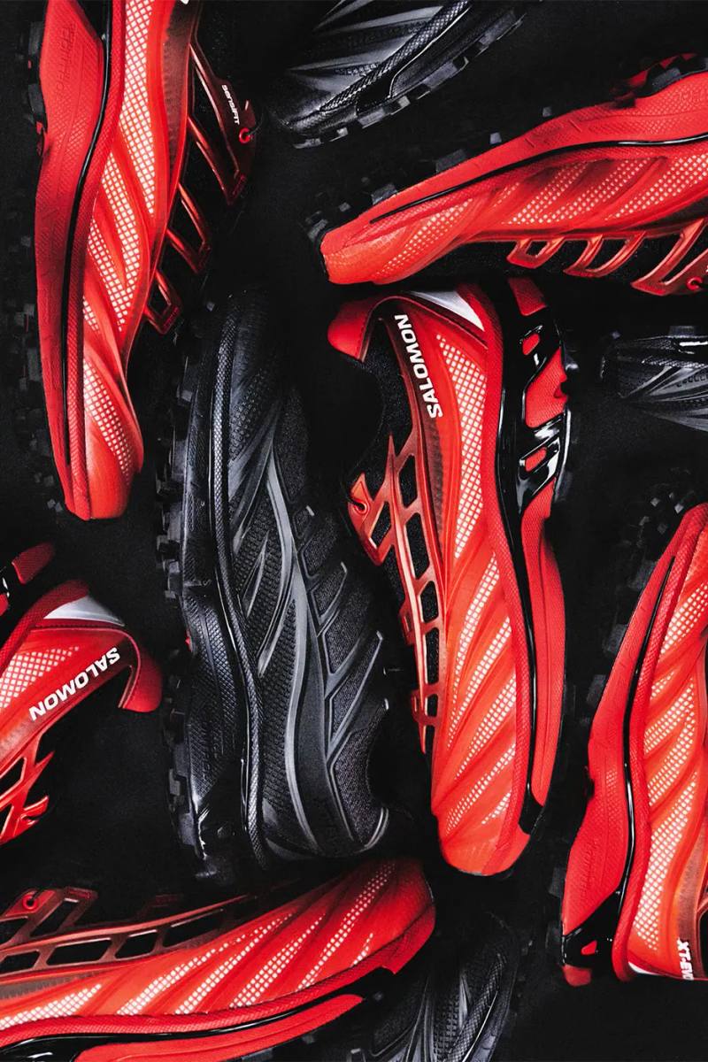 image overview detailing the Salomon XT-EVO sneaker release date pricing and design elements.