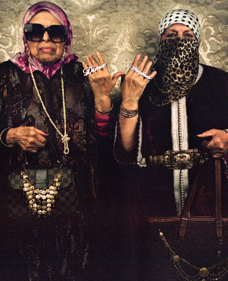 ZINA LOUHAICHY'S NEW RING COLLECTION Fashion designer Zina Louhaichy launches a collection of custom rings featuring photographs of her grandmother and aunt in traditional Moroccan clothing, photographed in her childhood home.