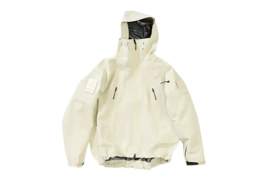 Fashion collaboration between OUR LEGACY WORK SHOP and Goldwin produces waterproof outerwear using GORE-TEX technology and sustainable materials.