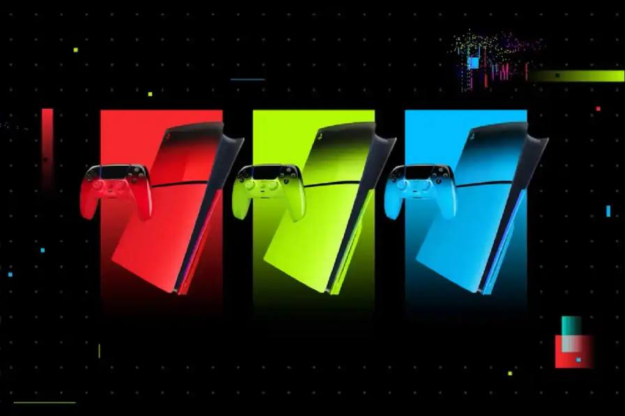 Sony announces PlayStation 5 Hyperpop Collection featuring three glossy neon colorways, Techno Red, Remix Green, and Rhythm Blue, with pre-orders beginning January 16 and launch on March 12, 2025.