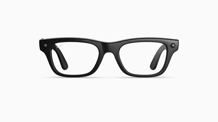 RAY-BAN META PRESCRIPTION SMART GLASSES ARRIVE An image detailing the release of new Ray-Ban Meta prescription smart glasses, outlining their design features, tech functions, and release date.