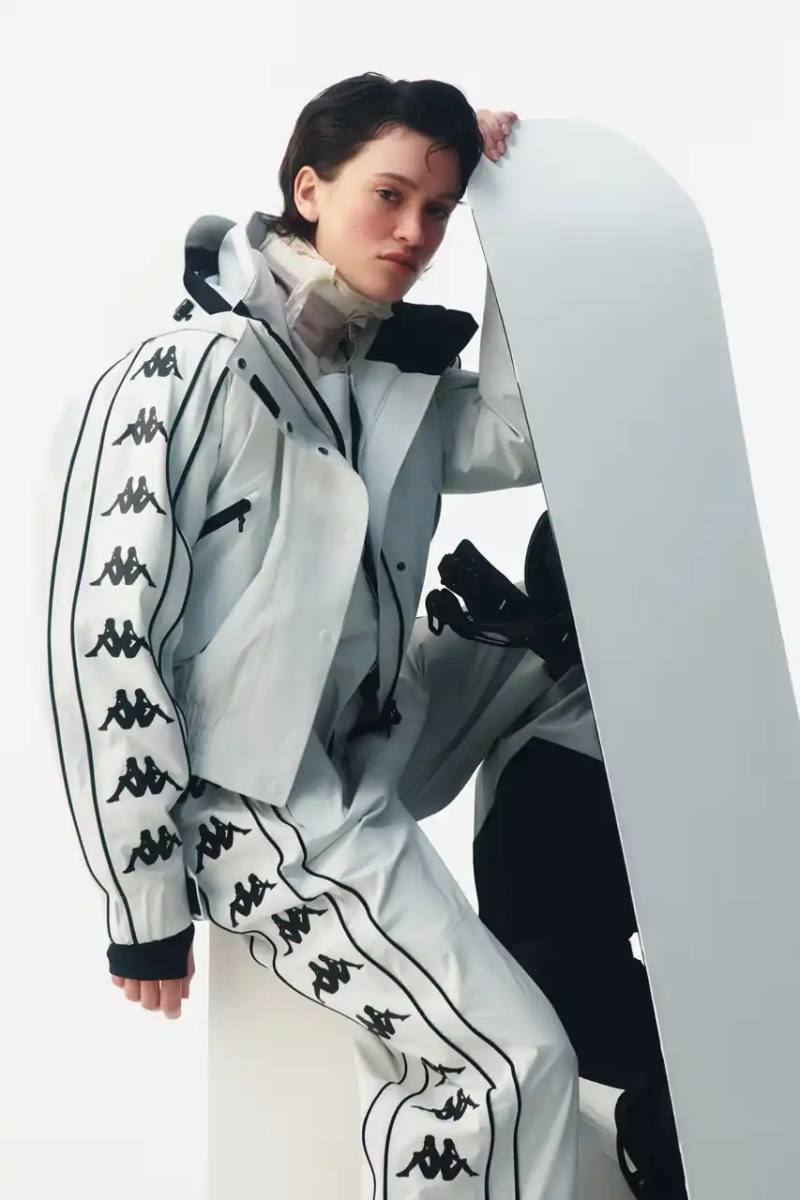 Italian sportswear brand Kappa introduces Fall/Winter 2025 ski collection organized into three performance tiers with signature 222Banda stripe detailing.