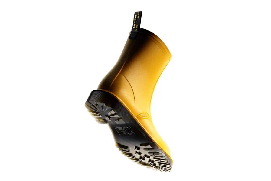 DR. MARTENS RELEASES WATERPROOF 1460 BOOT Dr. Martens launches waterproof version of classic 1460 boot with PVC construction and air-cushioned sole.