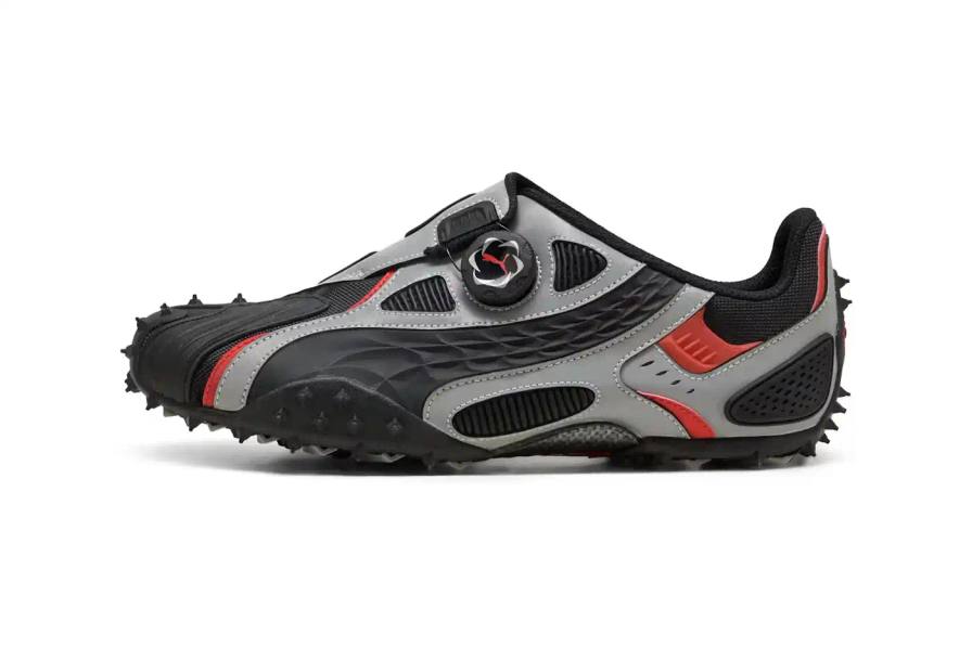image about upcoming sneaker release featuring collaboration between rapper A$AP Rocky and sportswear brand PUMA. Details include product specifications, pricing at $250, May 30 release date, and technical features such as leather construction, removable cage system, and laceless closure mechanism. Content is structured with bullet point summary followed by detailed product description and availability information.