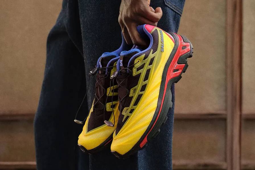 KITH AND SALOMON DEBUT THE XT-EVO SNEAKER image of the Kith and Salomon XT-EVO sneaker release, covering design specs, colorways, and retail details.