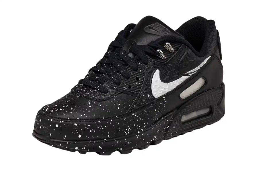 NIKE PARTNERS WITH NIGERIAN ARTIST SLAWN FOR UNIQUE AIR MAX 90 A collaborative design project between Nike and Nigerian artist Slawn, showcasing the creation of two exclusive Air Max 90 sneakers. The piece highlights Slawn's artistic background, his journey from skateboarding to graphic design, and his emergence in the contemporary art scene. The article provides context about the sneakers' design elements, including paint-inspired patterns, leather mudguard, and metallic accents, with information about the release date on the SNKRS app.