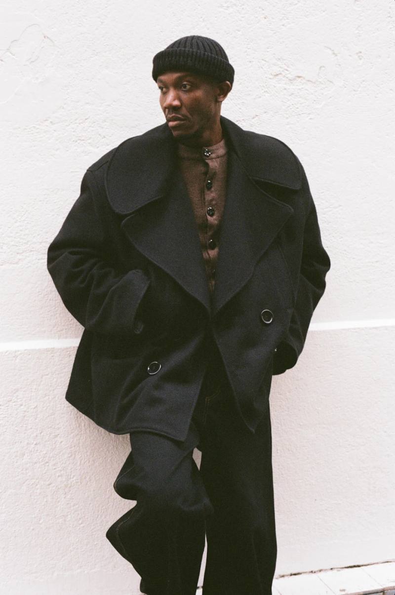 KWAME ADUSEI IS THE DESIGNER WE FOUND BY ACCIDENT IN PARIS Portrait of designer Kwame Adusei, founder of the Los Angeles-based fashion label, during an interview at his Paris boutique.