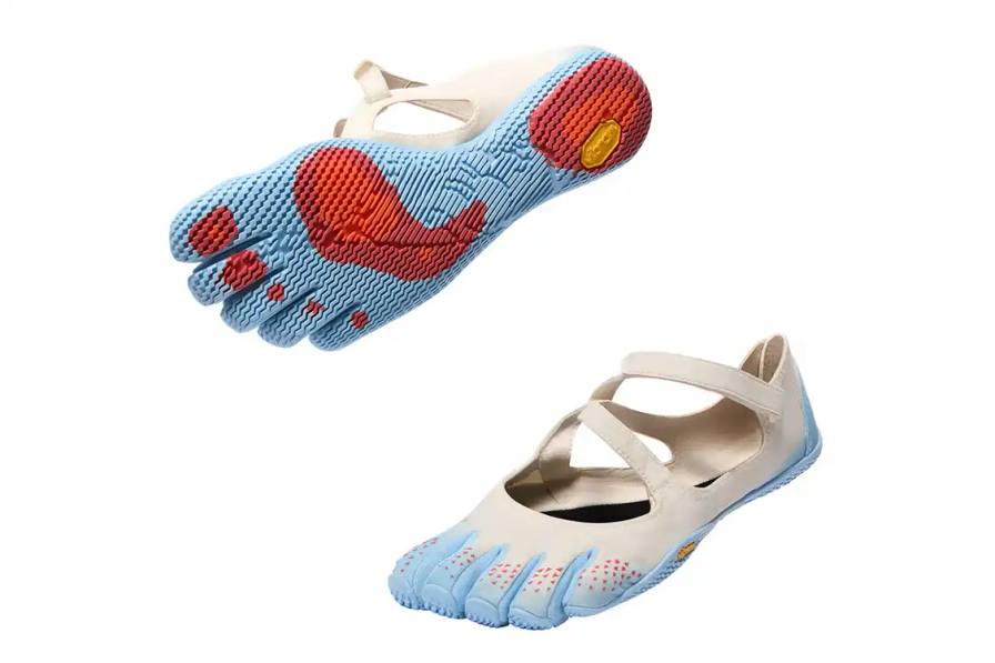 VIBRAM V-SOUL FOOT MAP LAUNCHES IN TWO BLUE OPTIONS Vibram launches V-Soul Foot Map minimalist training shoes for women in two blue colorways.