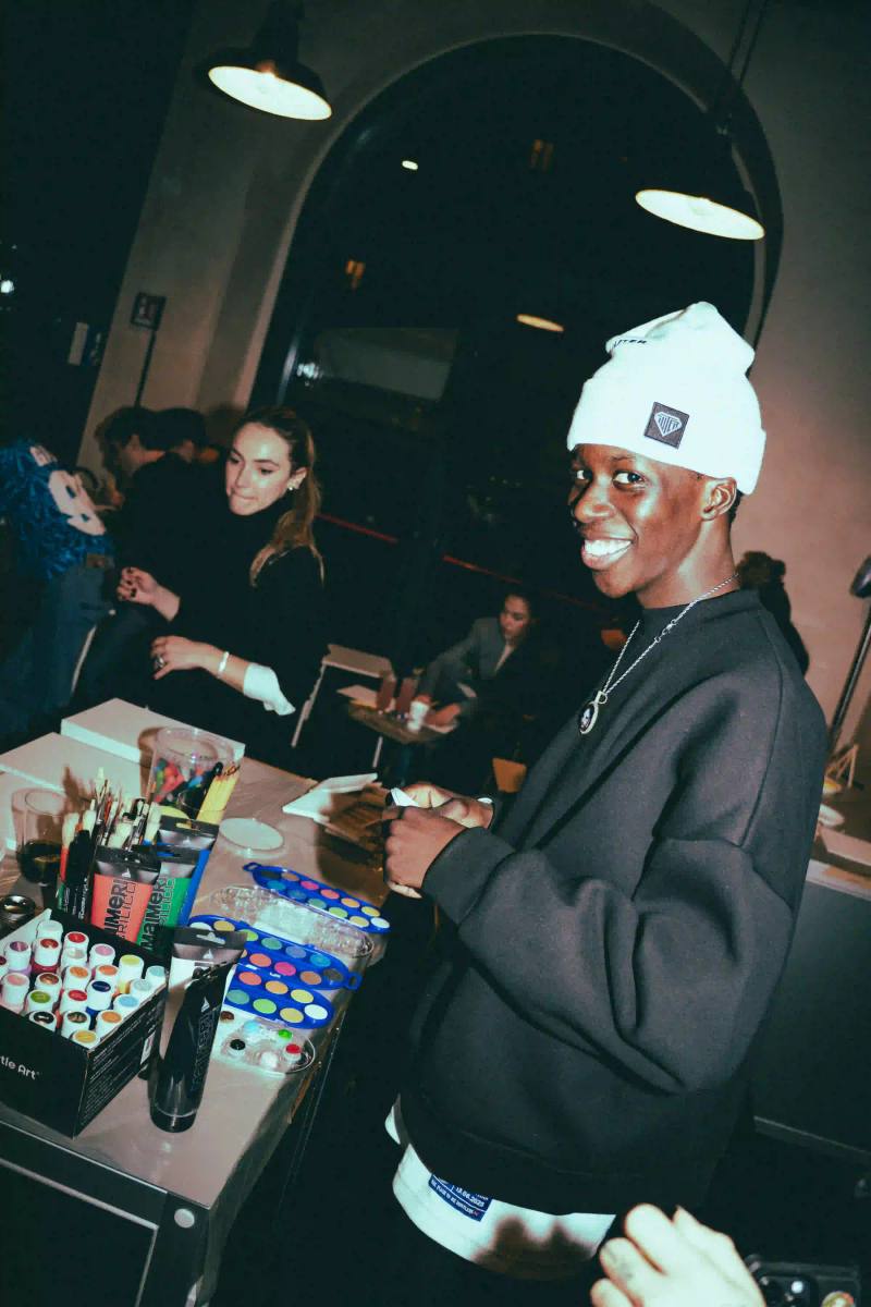 Casawi Canvas hosted an informal painting workshop in Milan that brought the local community together for creative connection without pressure or expectations photo by Alioune Gueyee at Tripstillery Navigli Milano