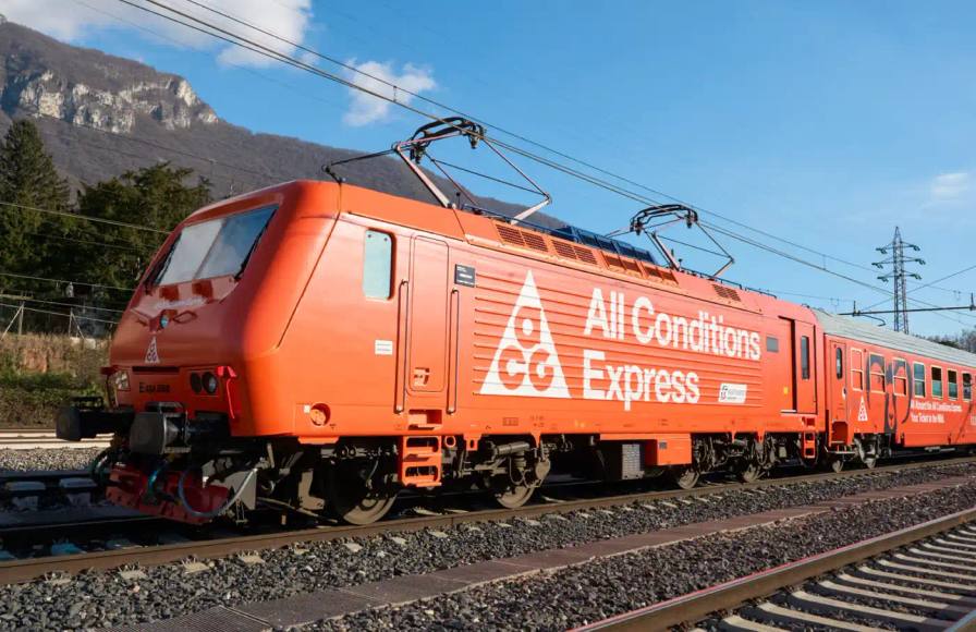 NIKE ACG LAUNCHES MOBILE TRAIN BASECAMP Nike ACG transforms a commuter train into a mobile basecamp for outdoor athletes. The All Conditions Express travels from Milan to the Alps for gear testing and trail activities.