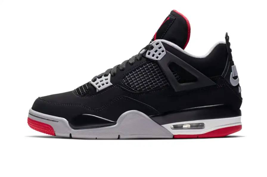 Nike image details the planned 2026 release of the Air Jordan 4 Bred sneaker, including reported construction updates and release information.