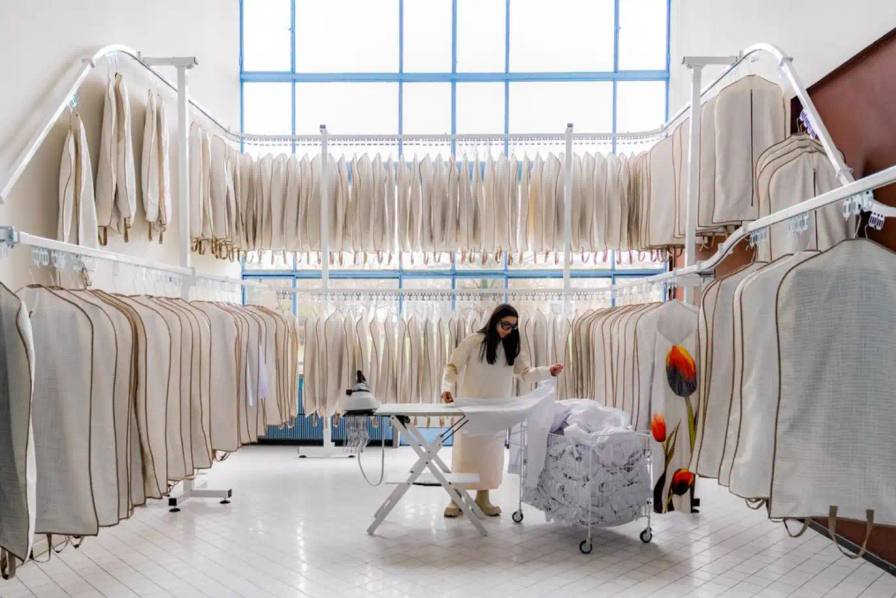 image about Arte Fiera and Fondazione Furla's collaboration featuring French artist Chalisée Naamani for a performance program in February 2026 at Bologna's Padiglione de l'Esprit Nouveau.