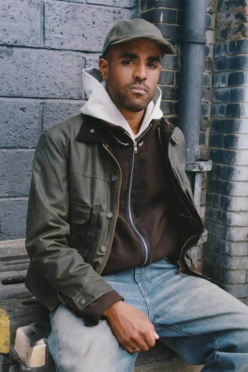 image about a new collaborative clothing collection between Barbour and Levi's combining their signature materials and design elements.