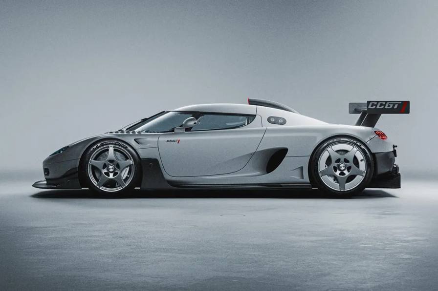 image of Technical details and performance specifications for the Koenigsegg CCGT1 track hypercar.