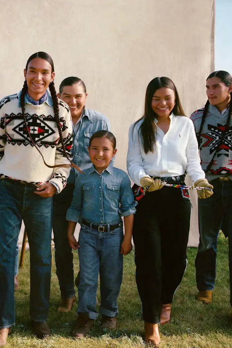 Polo Ralph Lauren and TÓPA, an Indigenous-led fashion label, release a collection combining traditional Northern Plains designs with modern apparel. The partnership supports Indigenous language preservation through Thunder Valley CDC.