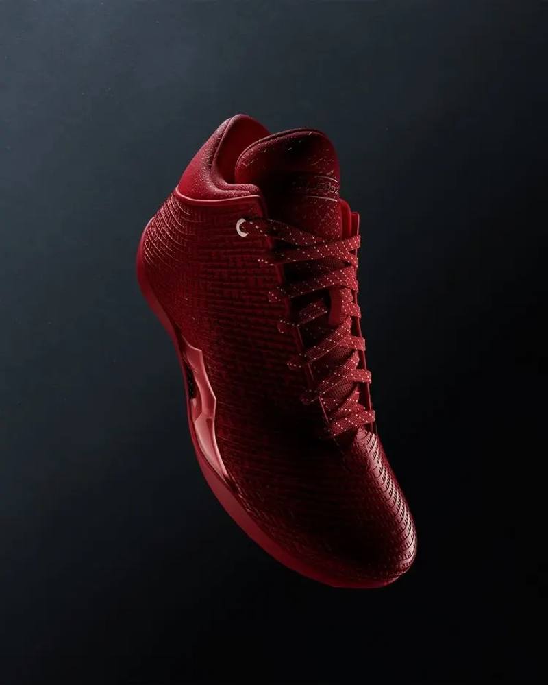 image of the Air Jordan 41 basketball shoe release, detailing tech specs, pricing, and gemstone design elements.