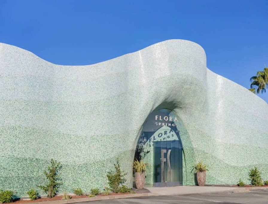 image detailing the architectural and interior redesign of Flora Springs Winery in Napa Valley by the mosaic manufacturer SICIS.