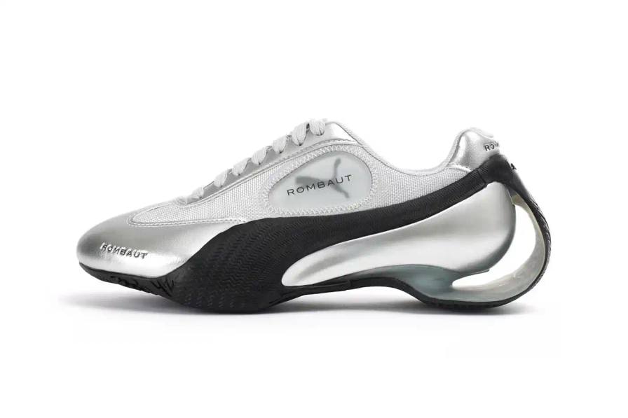 Article about the second season release of PUMA and ROMBAUT's Speedcat sneaker collaboration, featuring three new colorways with retro-futuristic design elements and a distinctive Levitation sole.