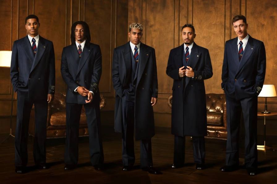 Fashion brand AMIRI announces partnership with FC Barcelona to provide custom formalwear for the club's teams and executives.