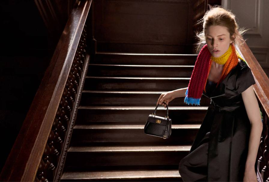 image of the Prada Fall Winter 2026 advertising campaign featuring direction by Barry Jenkins and four cast members.
