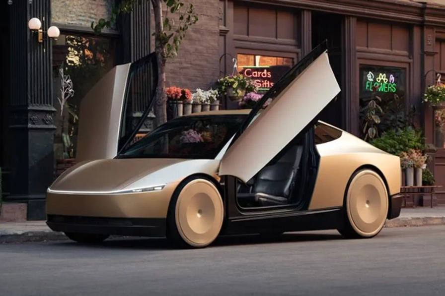 TESLA INTRODUCES SELF-DRIVING "CYBERCAB ROBOTAXI" CONCEPT Tesla unveils Cybercab Robotaxi and Robovan concepts at We, Robot event. Autonomous vehicles designed for public transport, featuring futuristic design with butterfly doors. Planned production before 2027, target price under $30,000. Elon Musk claims improved safety and cost-efficiency. Full Self-Driving expansion for Model 3 and Y in California and Texas next year