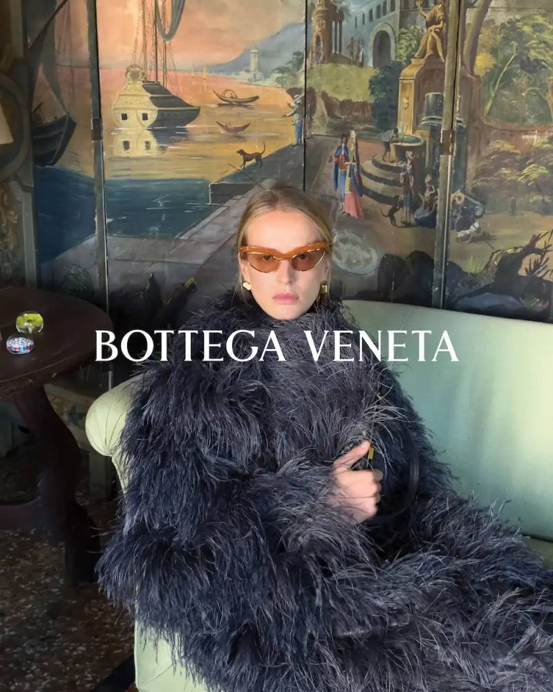 Bottega Veneta Summer 2026 campaign photographed by Juergen Teller in Venice, featuring collection by creative director Louise Trotter across historic Venetian locations including palazzos, gardens, and the Lido.