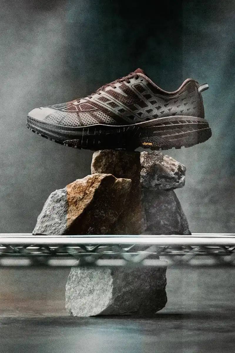 HOKA DROPS JAPAN-ONLY TRAIL RUNNERS IN BROWN HOKA releases two trail running shoes in a brown and grey color scheme, available only in Japan. The Speedgoat 2 and Mafate Speed 2 feature technical specs for runners and work as casual wear.