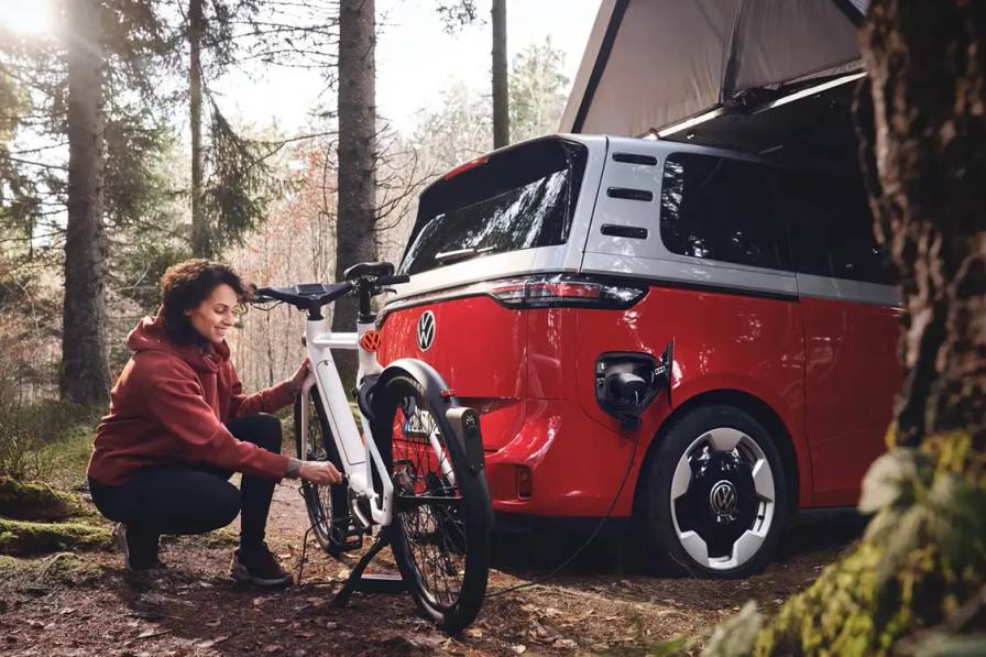 image detailing the features, pricing, and safety equipment of Volkswagen and n+ licensed electric bicycles.