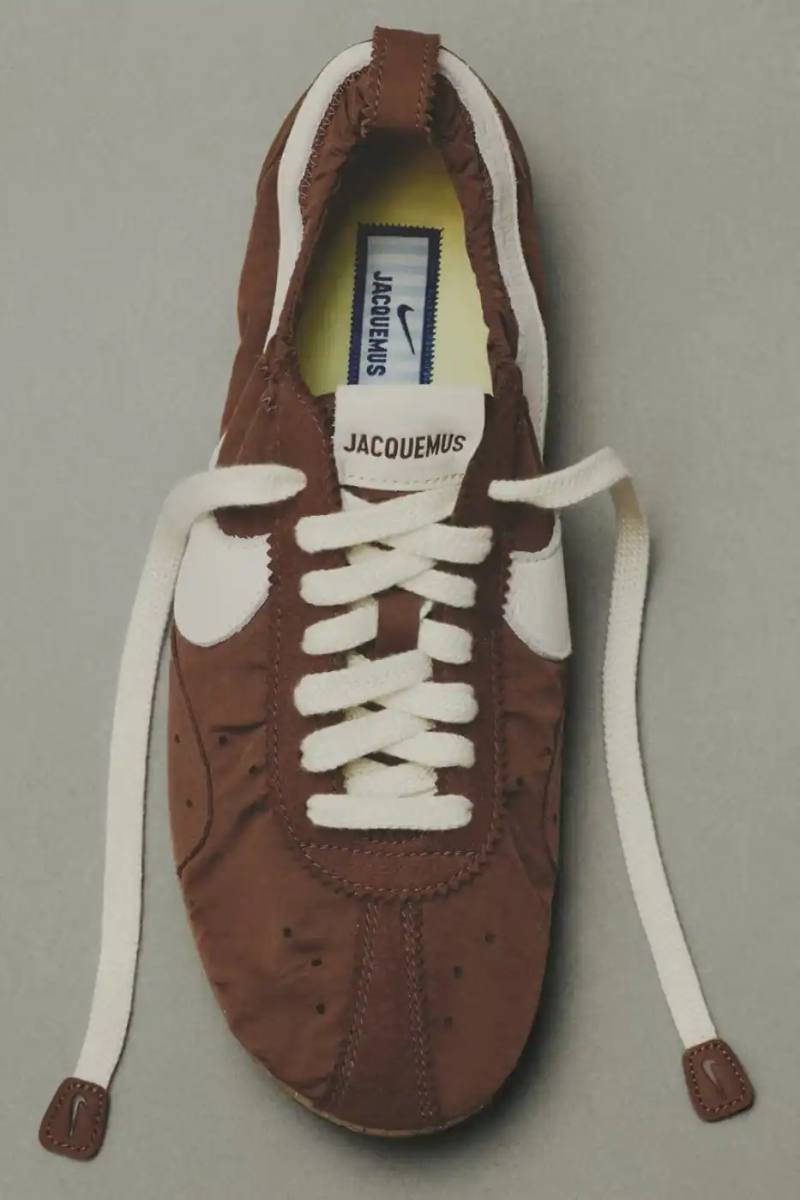 JACQUEMUS AND NIKE DROP NEW MOON SHOES FOR 2026 A text article detailing the Spring 2026 release of three new Jacquemus and Nike Moon Shoe colorways including pricing and design specifications.