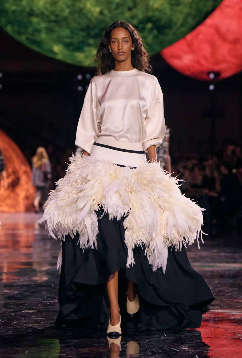 MATTHIEU BLAZY TAKES OVER CHANEL Article examines Matthieu Blazy's inaugural Chanel collection, exploring how the designer balanced the house codes with his personal aesthetic vision through three themed chapters.
